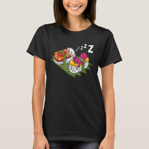 Schlafen Sushi Japan Japanische Küche Koch T-Shirt