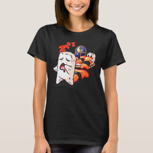 Schlafen Sushi Rolls Sleep Walking Japanisch Tradi T-Shirt