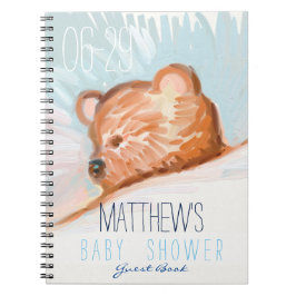 Schlafen Teddy Bear Baby Shooting Gästebuch Notizblock