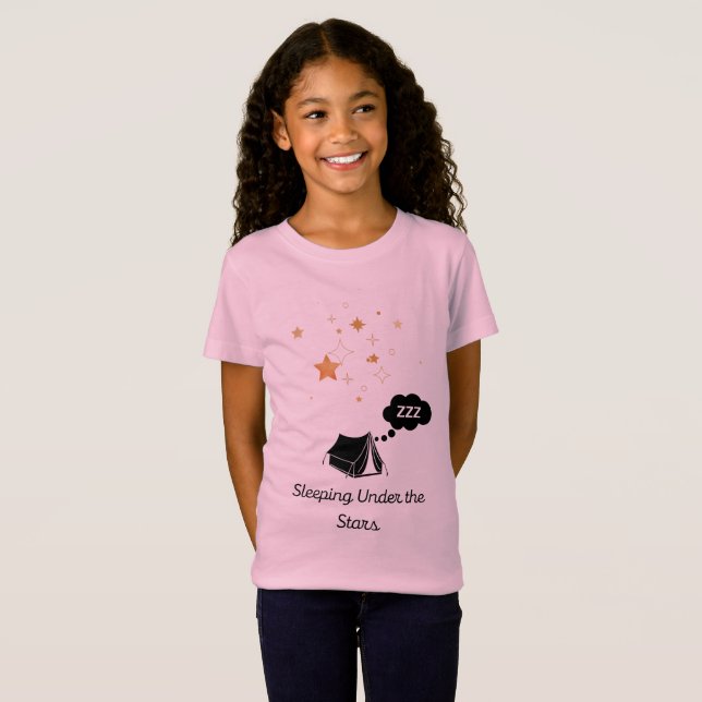 Schlafen unter dem Jersey-T - Shirt der Sternenmäd (Vorne ganz)