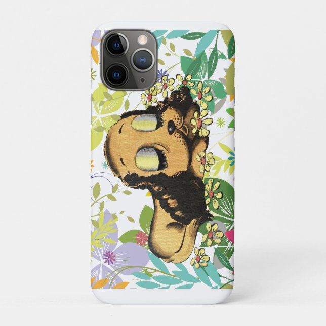 Schlafen Welpe Dog Cartoon Tiere Art Case-Mate iPhone Hülle (Rückseite)