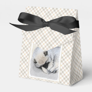 Schlafen Welpenmalerei Original Hundekunst Geschenkschachtel