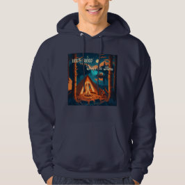 Schlafen wir unter den Sternen! | Camping Art Hoodie