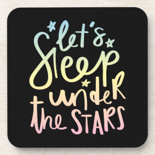 Schlafen wir unter den Sternen! Getränkeuntersetzer