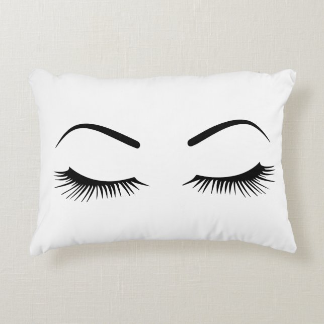Schlafenaugen Dekokissen (Vorderseite)
