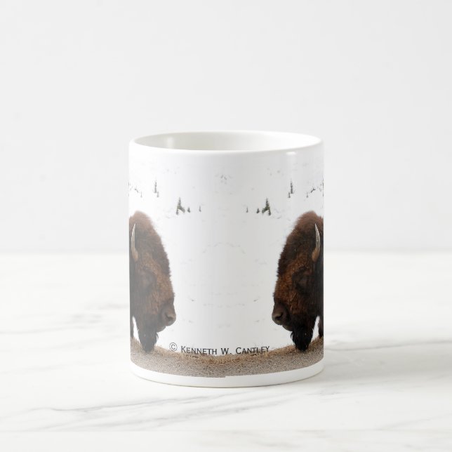 Schlafenbison-Tasse Kaffeetasse (Mittel)