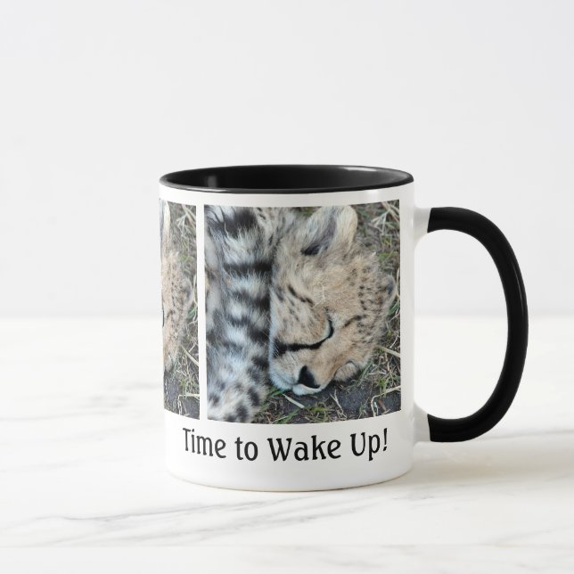 Schlafencheetah-CUB-Foto Tasse (Rechts)