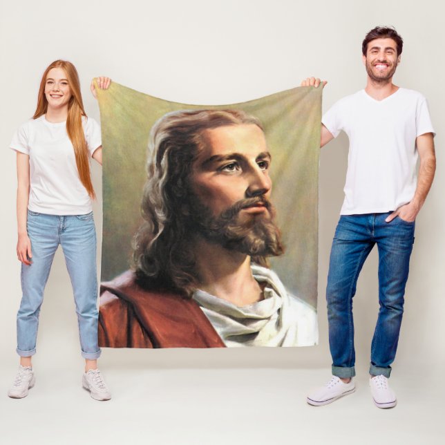 SCHLAFEND mit JESUS Fleecedecke (Beispiel)