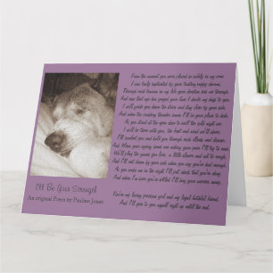 Schlafende alte akita Hund Tier Beileid Gedicht gr Karte