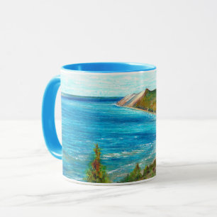 Schlafende Bären Dunes Lakeshore Michigan Beach Tasse