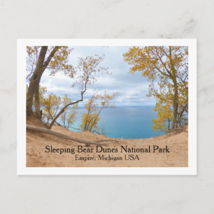 Schlafende BärenDunen, Lake Michigan Fall Calm Postkarte