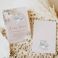 Schlafende Elephant Floral Boho Arch Baby Dusche