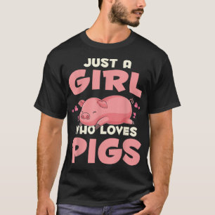 Schlafende Farm Tiere Frauen nur ein Mädchen, T-Shirt