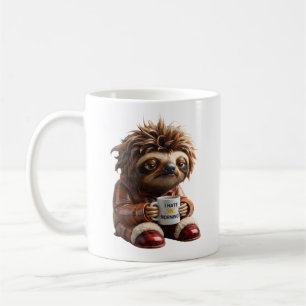 Schlafende Faultier-Figur-Illustration Kaffeetasse