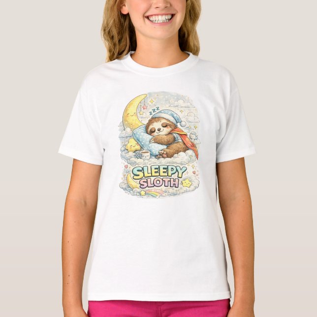 Schlafende Faultier T-Shirt (Vorderseite)