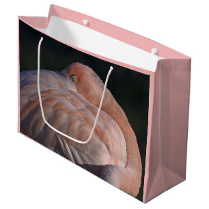 Schlafende Flamingo-Geschenktüte Große Geschenktüte