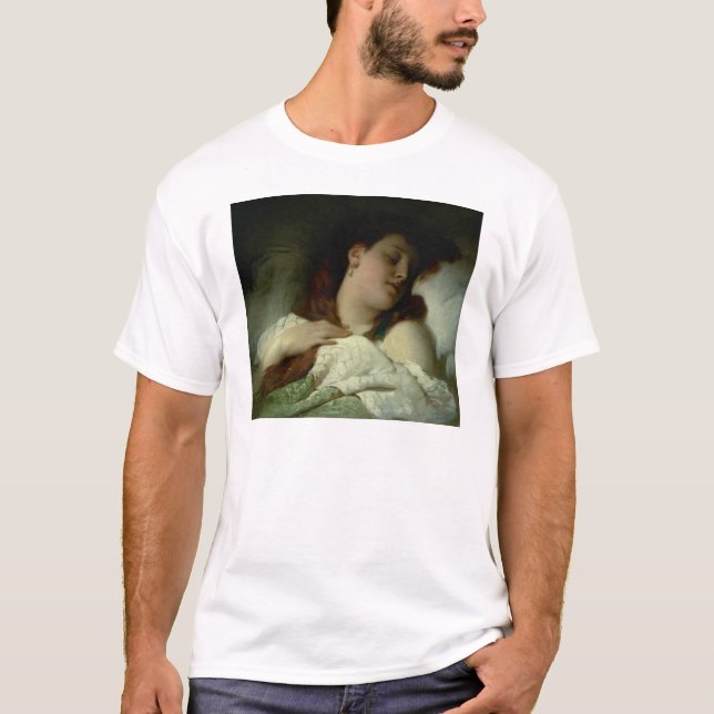 Schlafende Frau T-Shirt (Vorderseite)