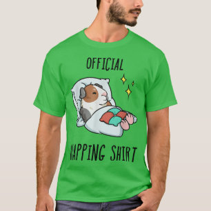 Schlafende Guinea Schweine Pajamas Schlaf T-Shirt