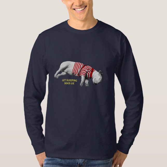 SCHLAFENDE HUNDE Männerhemd T-Shirt (Vorderseite)