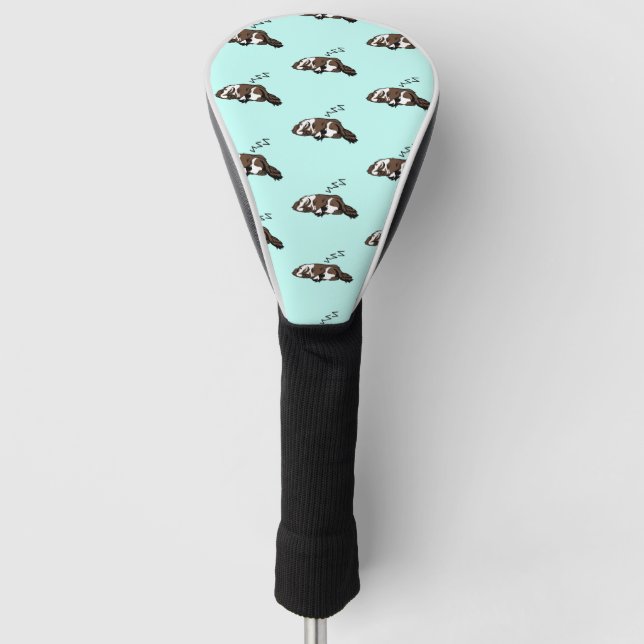 Schlafende Hunde ZZZ Cocker Spaniel Haustiere Besi Golf Headcover (Vorderseite)