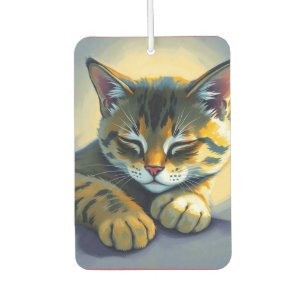 Schlafende Katze Autolufterfrischer