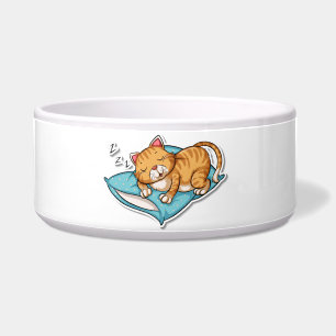 Schlafende Katze Napf