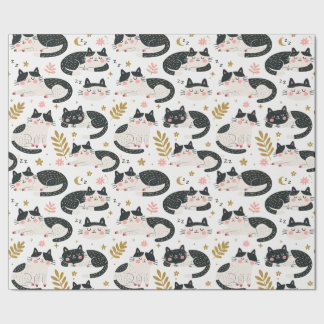 Schlafende Katzen Geschenkpapier