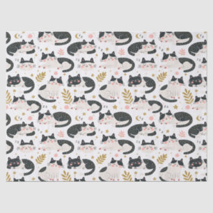 Schlafende Katzen Seidenpapier