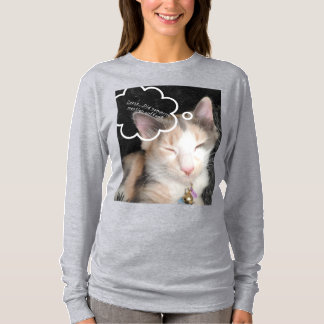 Schlafende Kitty braucht Kaffee T-Shirt