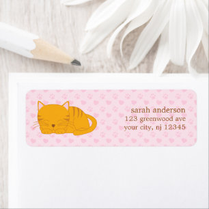 Schlafende Orange Tabby Cat
