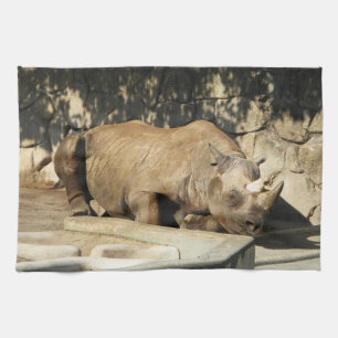 Schlafende Rhino Küchentuch