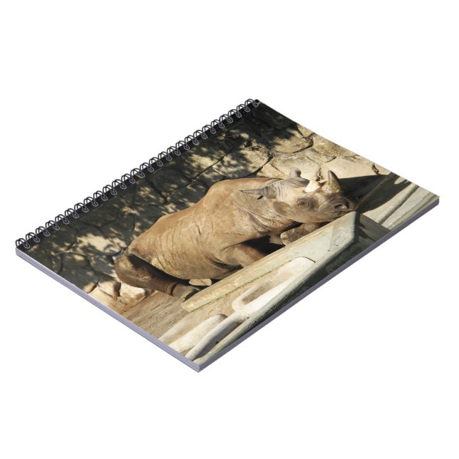 Schlafende Rhino Notizblock (Linke Seite)