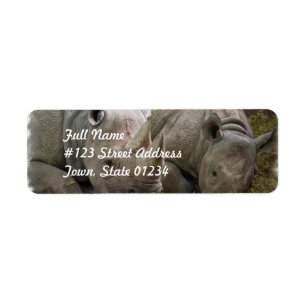 Schlafende Rhinos Mailing Labels