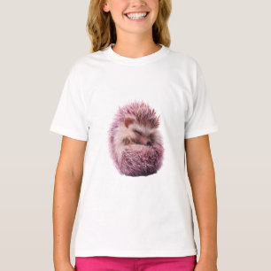 Schlafende rosa Igel-Illustration für Kinder T-Shirt