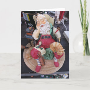 Schlafende Sankt Feiertagskarte