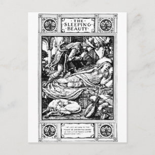schlafende Schönheitsbilder Postkarte