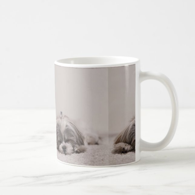 Schlafende Shih tzu Tasse, Schlafhund Kaffeetasse (Rechts)