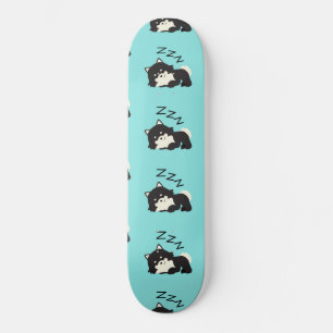 Schlafende Spitz Hunde Tiere Lover ZZ Haustier Skateboard