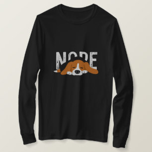 Schlafender Beagle 'Nope' Grafik T-Shirt
