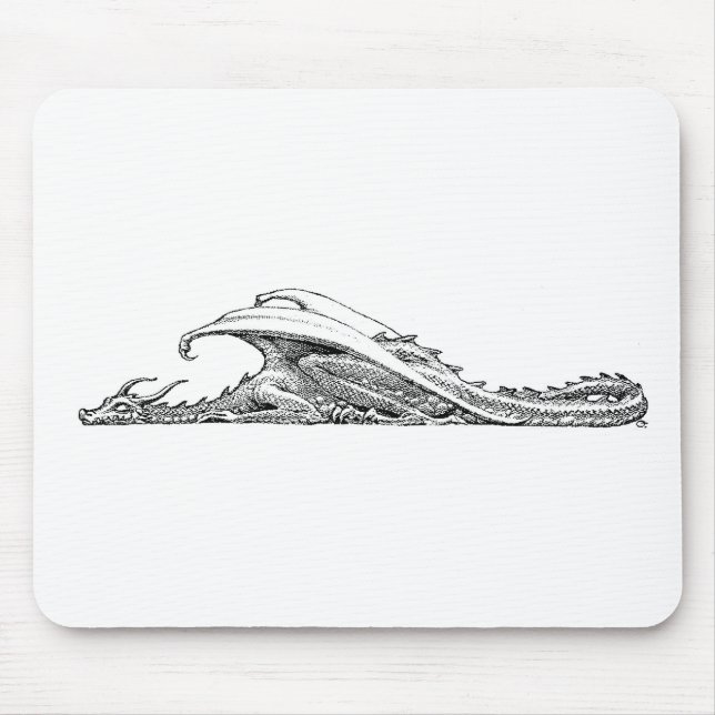 Schlafender Drache-Mauspad Mousepad (Vorne)