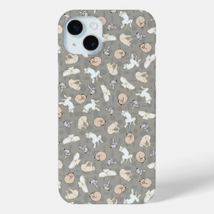 Schlafender Hund inspirierter Druck in Grau Orange Case-Mate iPhone Hülle