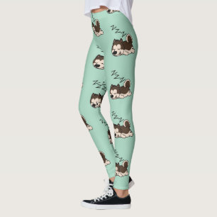 Schlafender Hund Sibirischer Husky Tierliebhaber Z Leggings