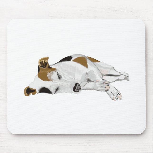 Schlafender Jack Russell Mousepad (Vorne)