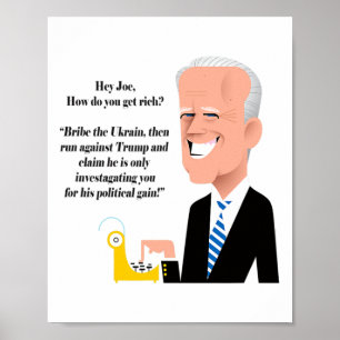 Schlafender Joe Biden - Trump Amtsenthebung Poster