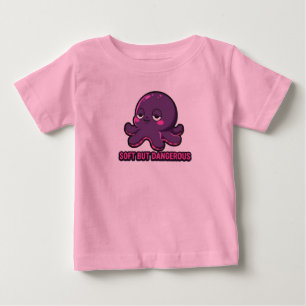 Schlafender lustiger Kawaii-Oktopus-Kinderpullover Baby T-shirt