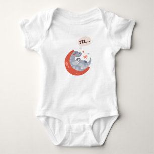 Schlafender lustiger Kinderdrache Baby Strampler