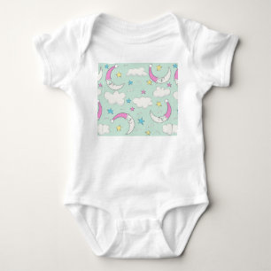 Schlafender Mond Baby Strampler
