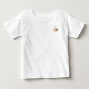 Schlafender Mond mit Teddybär – Pastell-Cartoons f Baby T-shirt