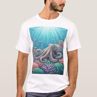 Schlafender Oktopusgarten T-Shirt