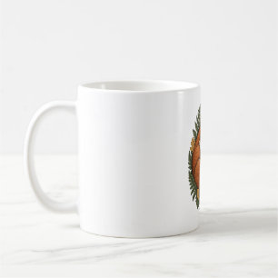 Schlafender Wald Fuchs mit Farnen Kaffeetasse